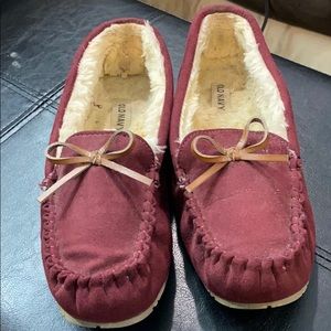 Old Navy Burgundy Moccasins